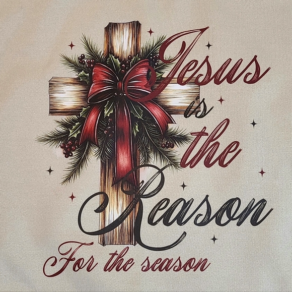 Jesus Is the Reason for the Season Sweatshirt – Christian Christmas Pullover – - Picture 13 of 15